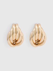 Signature Lexi Waterproof Earrings Gold_mannequin
