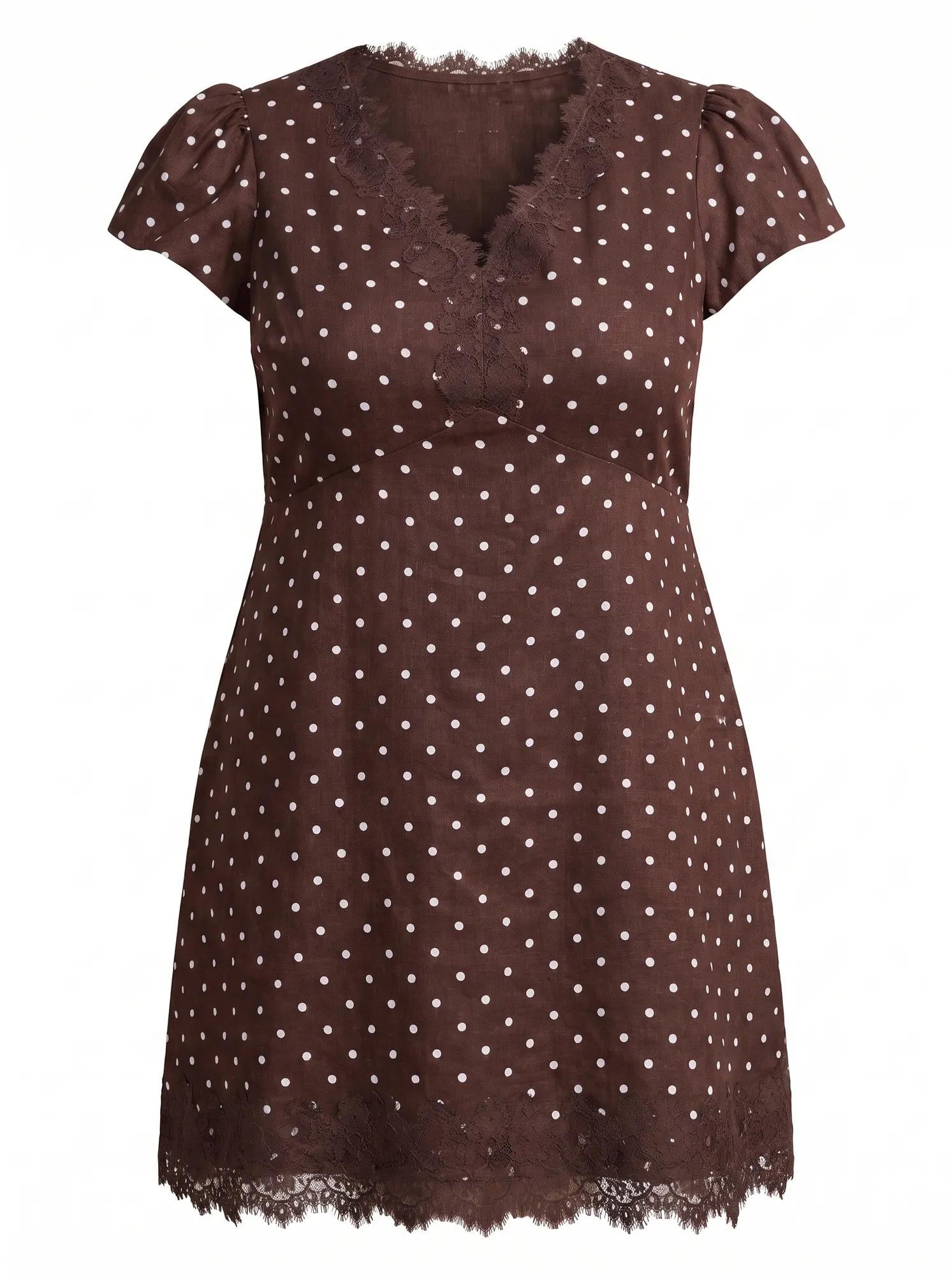 Lexi Curve Lace Mini Dress Findon Spot