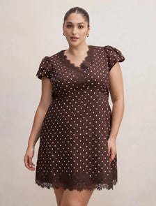 Lexi Curve Lace Mini Dress Findon Spot