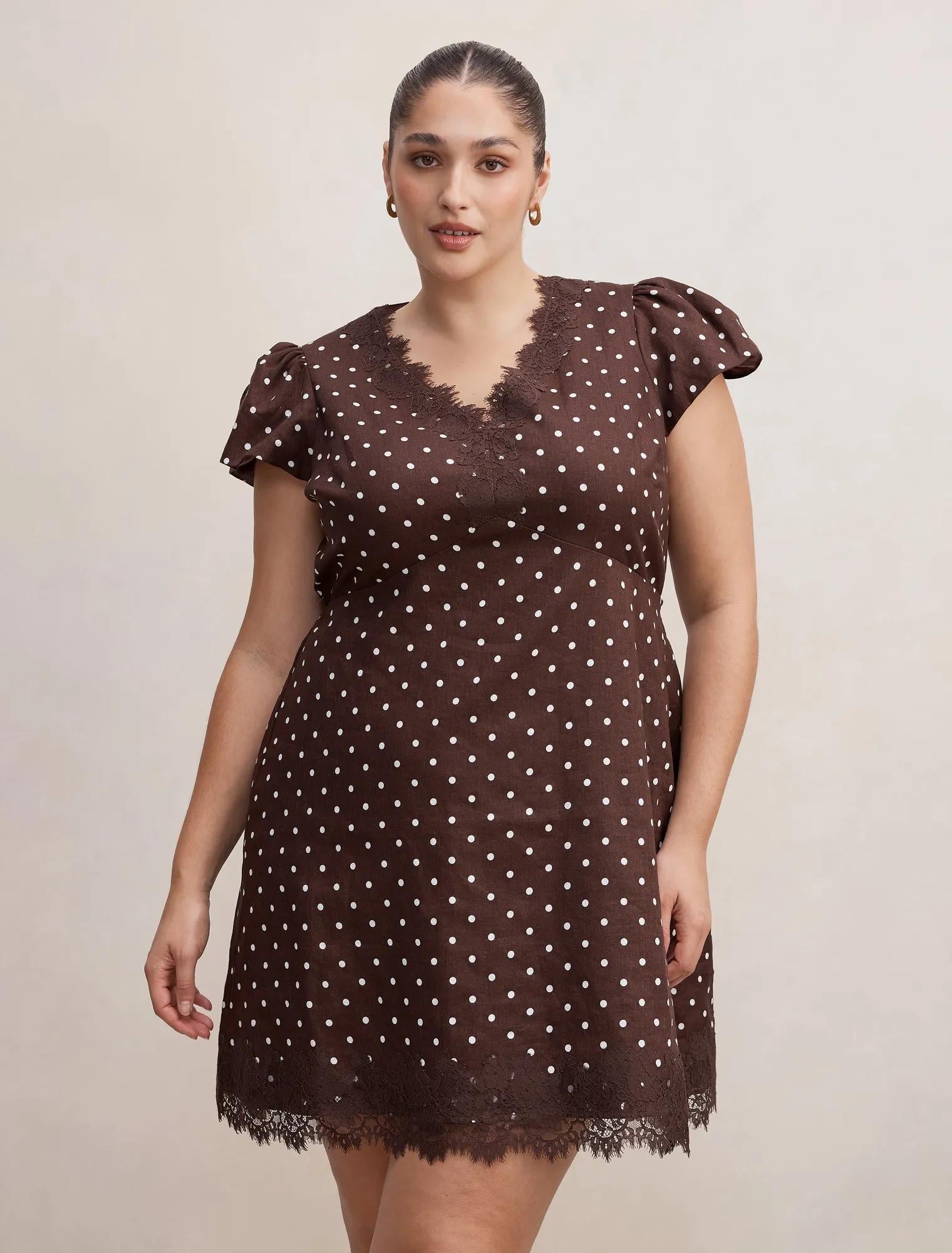 Lexi Curve Lace Mini Dress Findon Spot