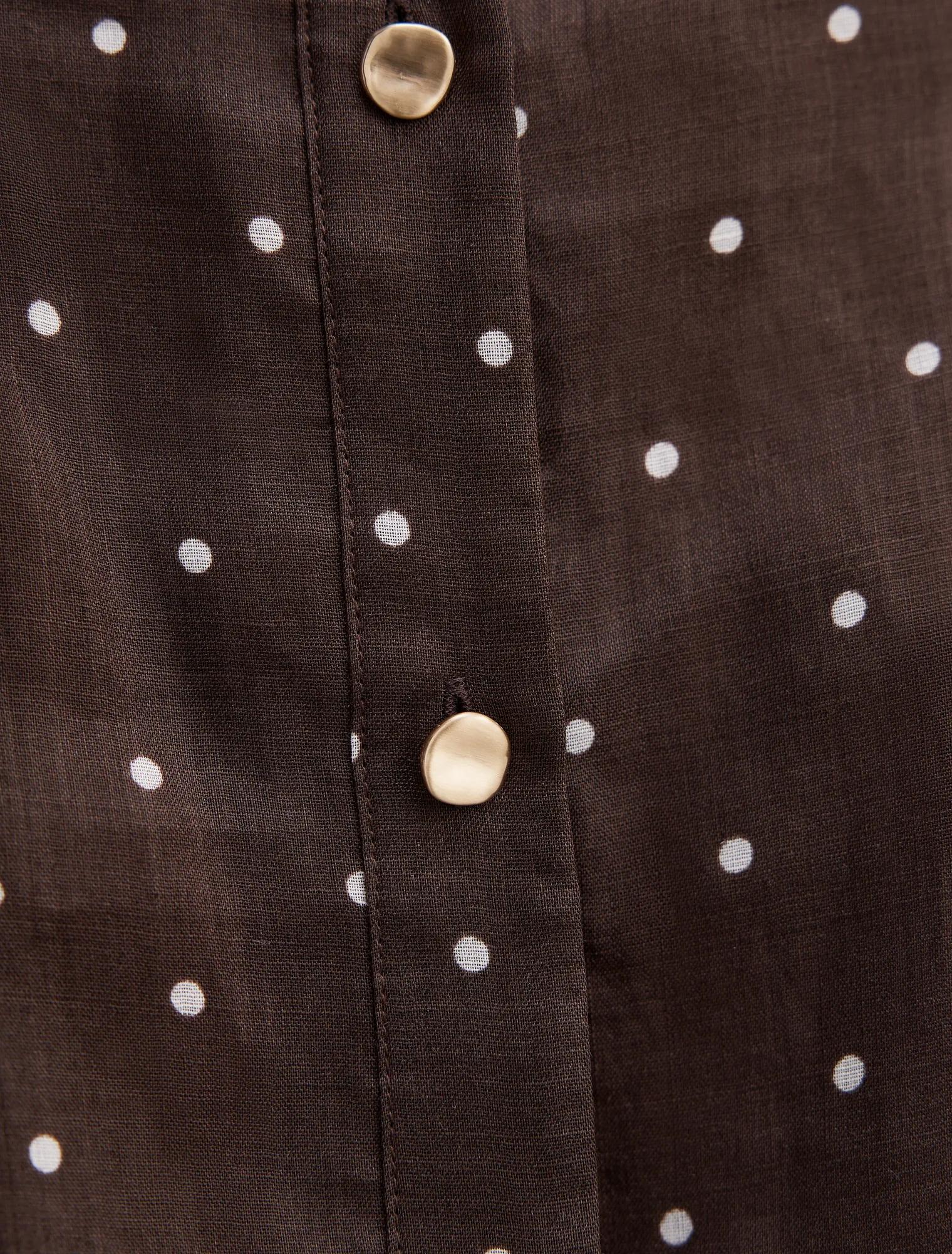 Jemma Curve V-Neck Blouse Luxton Spot