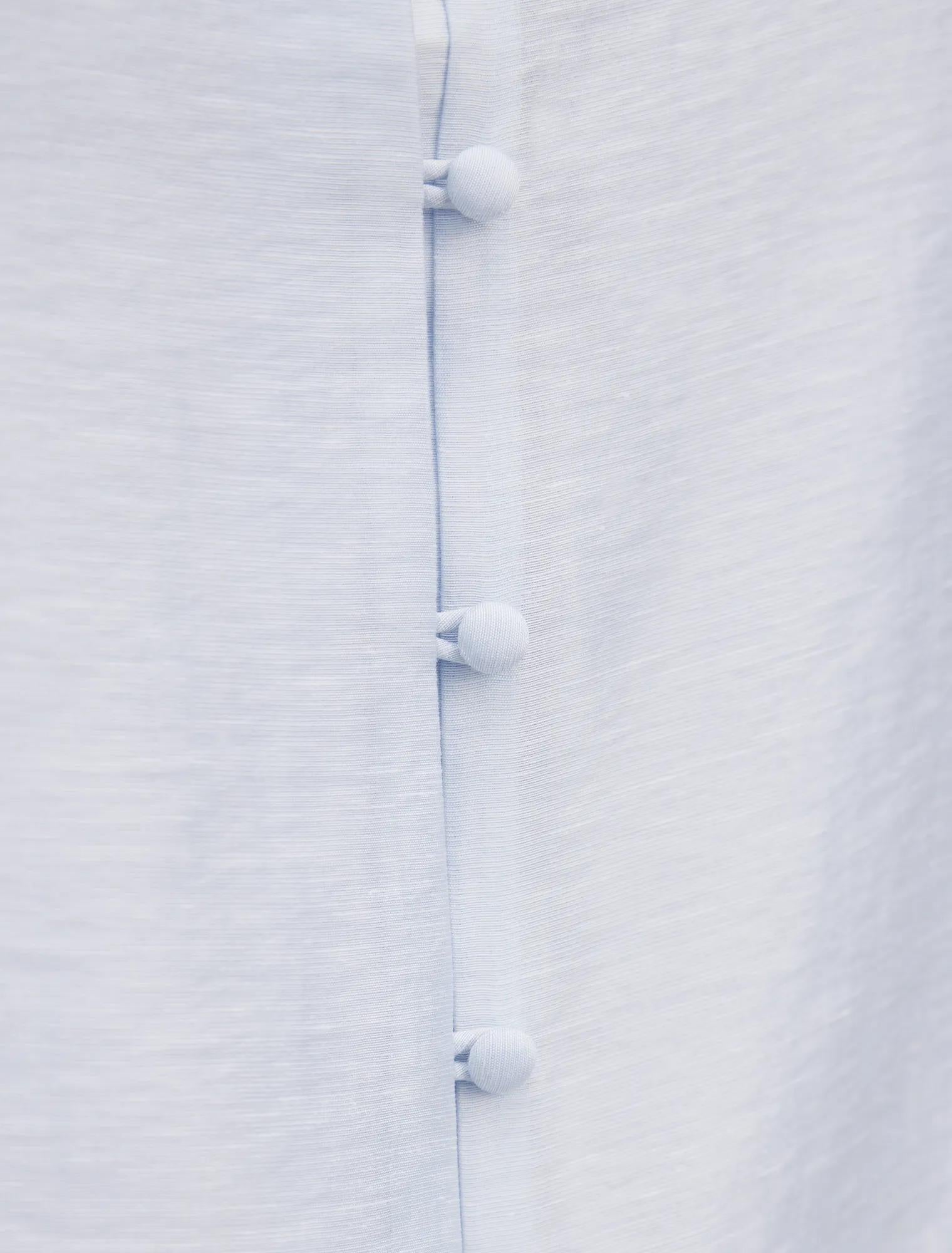 Ana Curve Lace Detail Blouse Icicle