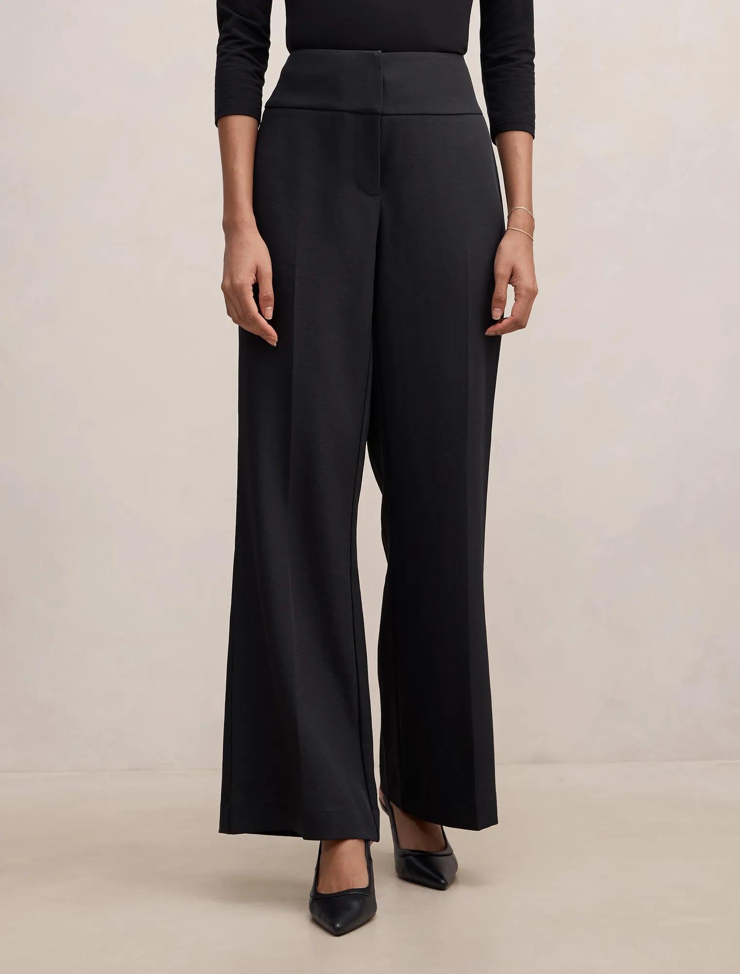 Devon Petite Flared Pant Black