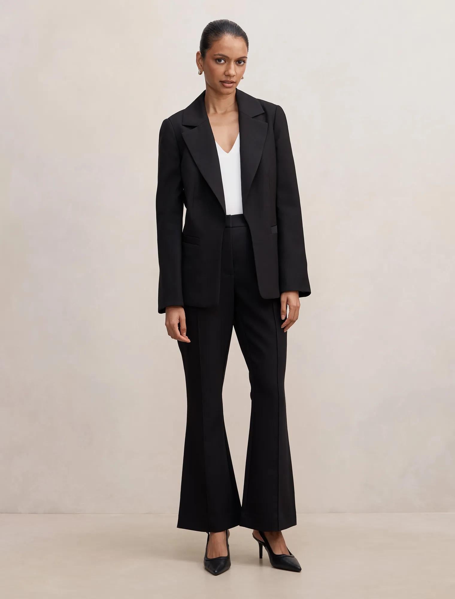 Dylan Petite Boyfriend Blazer Black