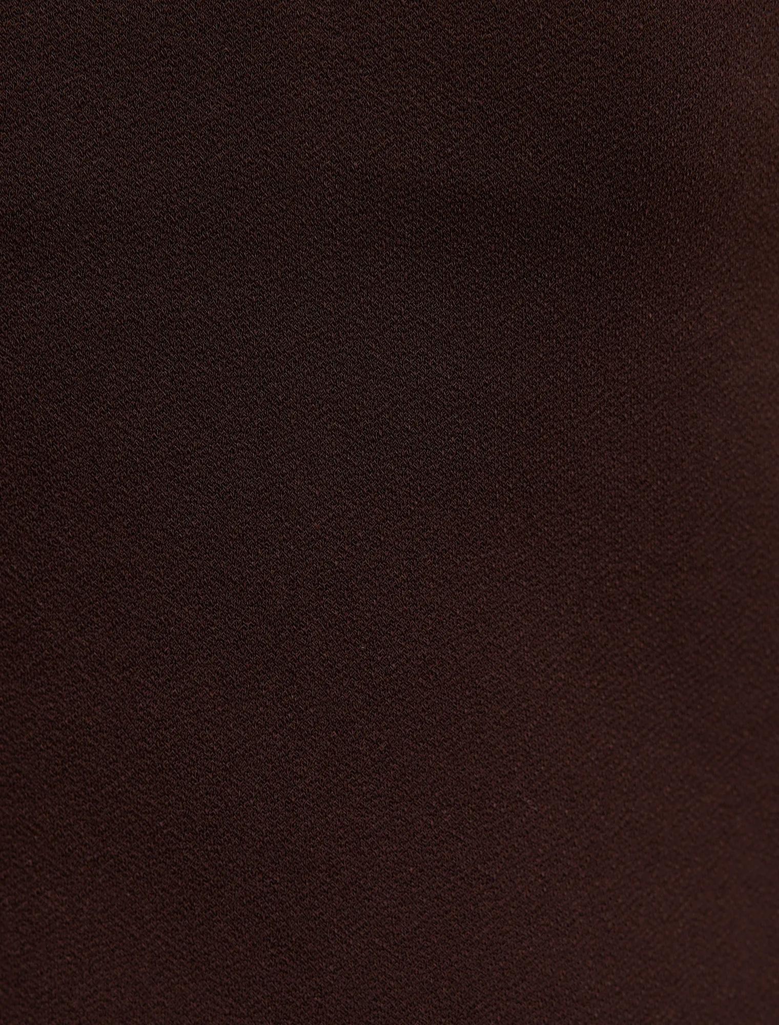 Shiloh Back Detailed Bodycon Dress Dark Chocolate