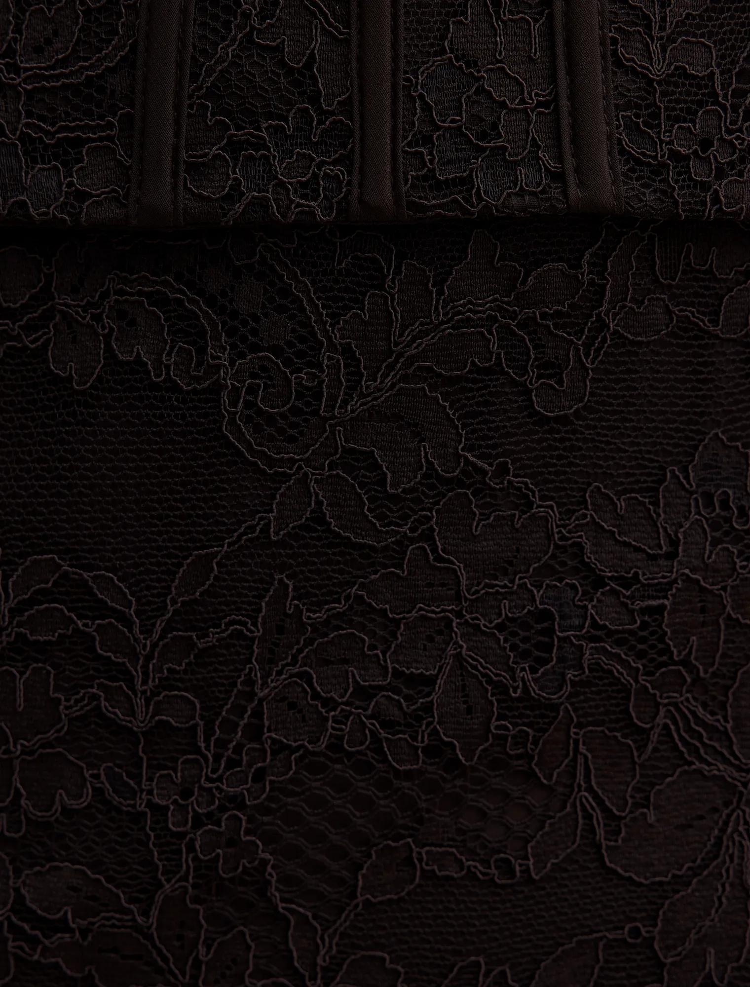 Myla Petite Corset Lace Maxi Dress Black