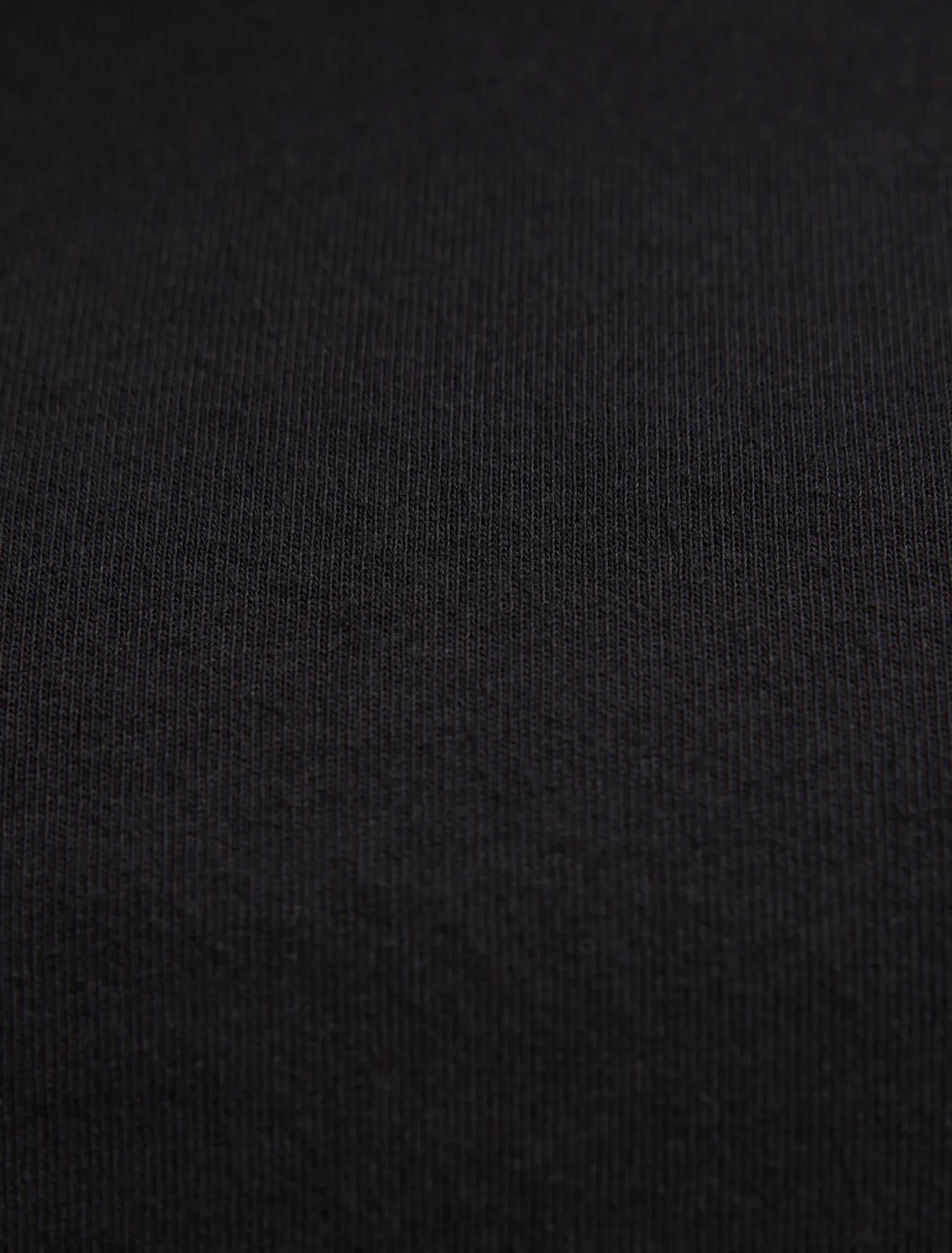 Portia V Neck Baby Tee Black