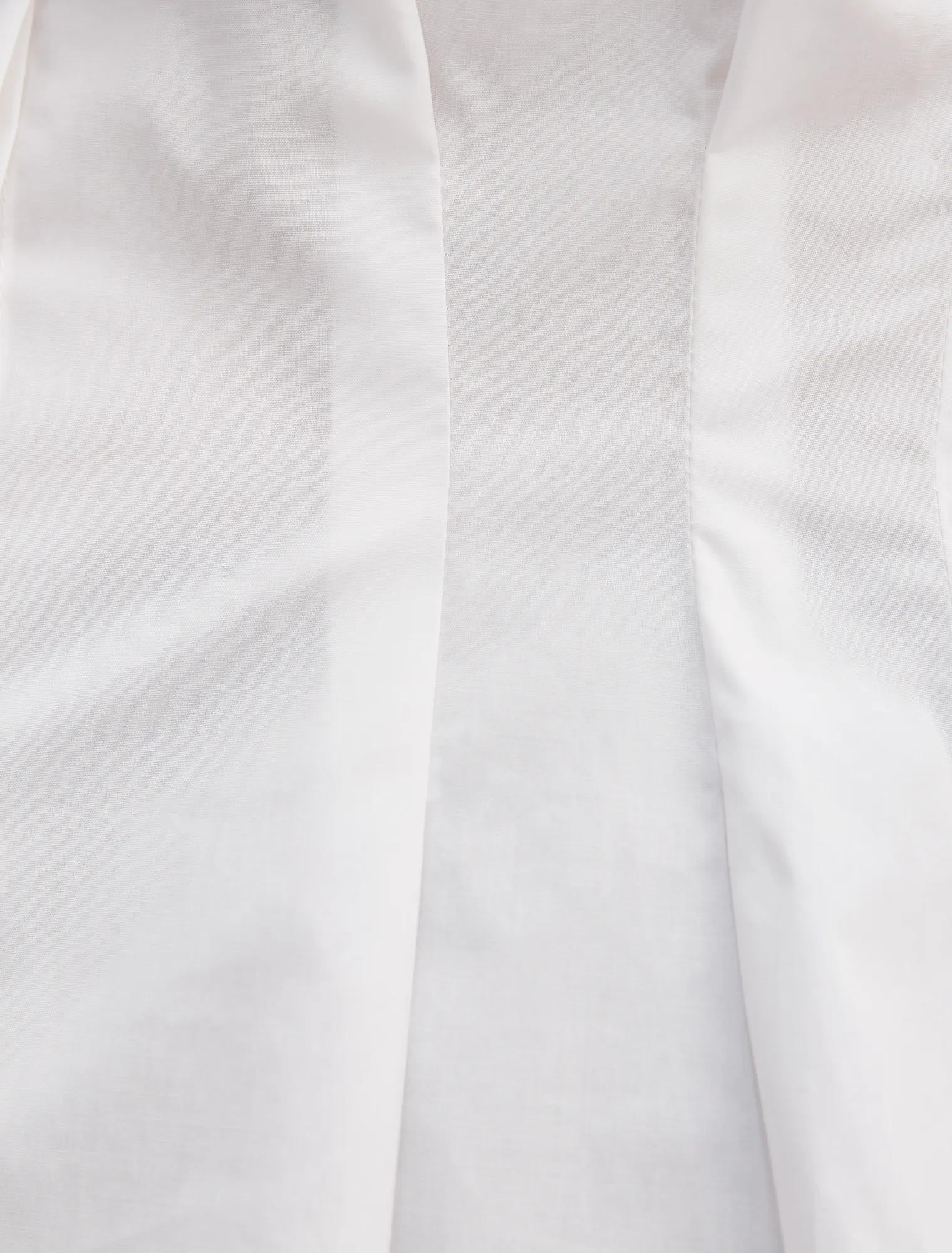 Blake Pleat Detail Shirt Porcelain