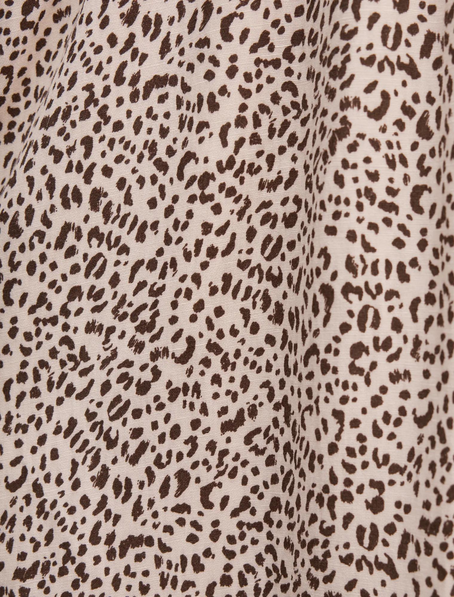 Eleanor Printed Midi Dress Neutral Spot