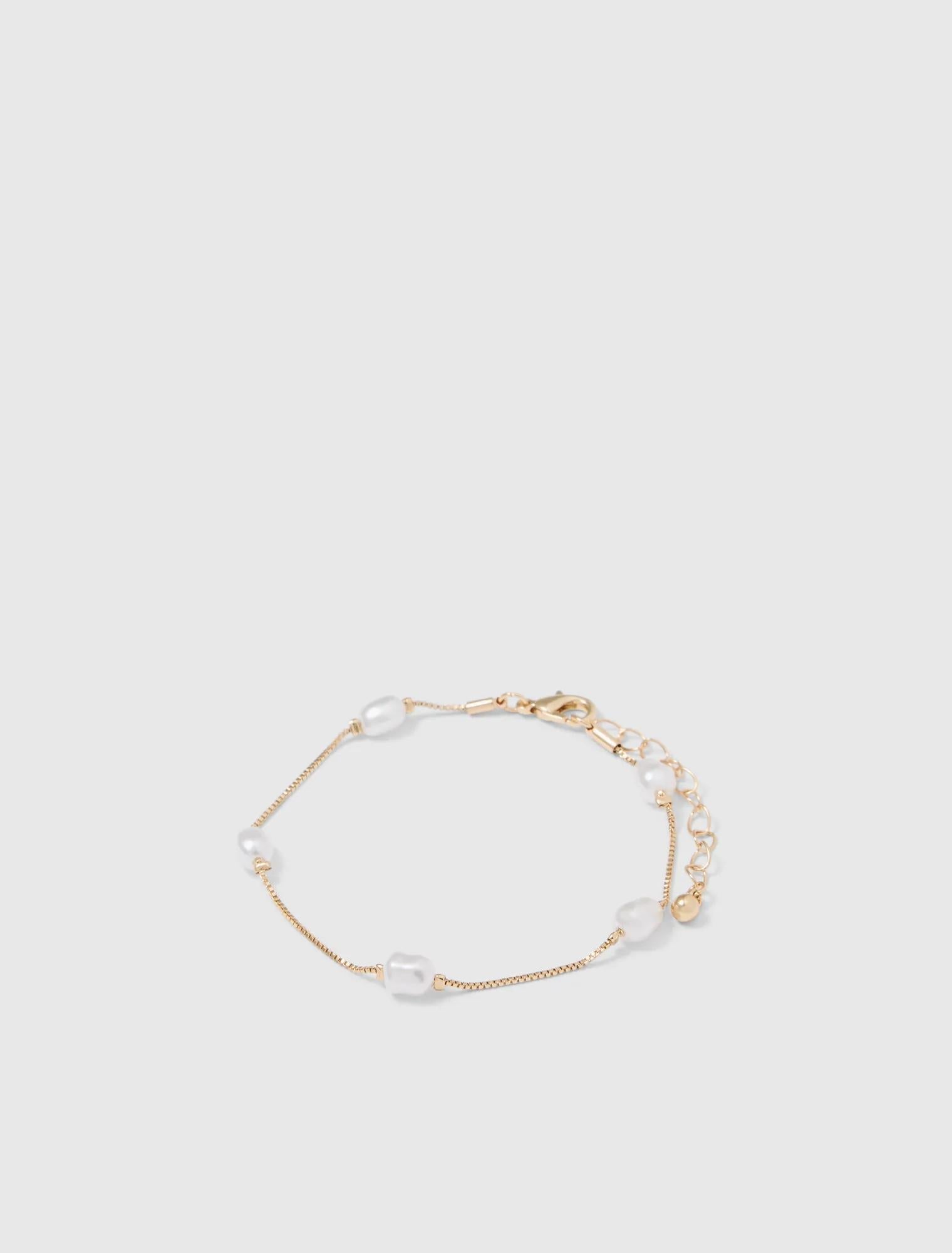 Eva Pearl Elegant Bracelet Pearl/Gold