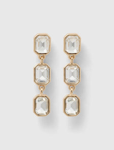 Bailey Baguette Drop Earrings Gold/Crystal_mannequin