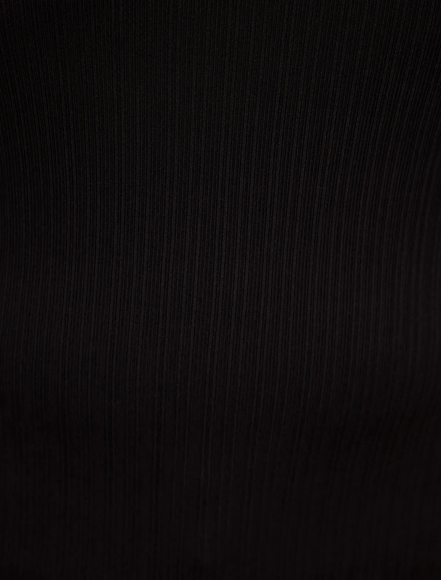 Frankie Curve 3/4 Sleeve Top Black