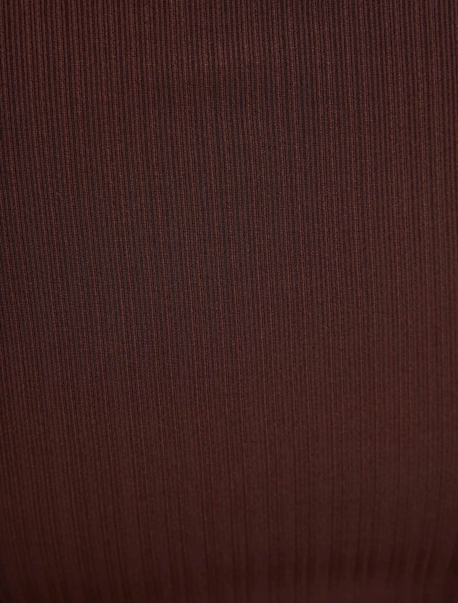 Frankie Curve 3/4 Sleeve Top Chocolate