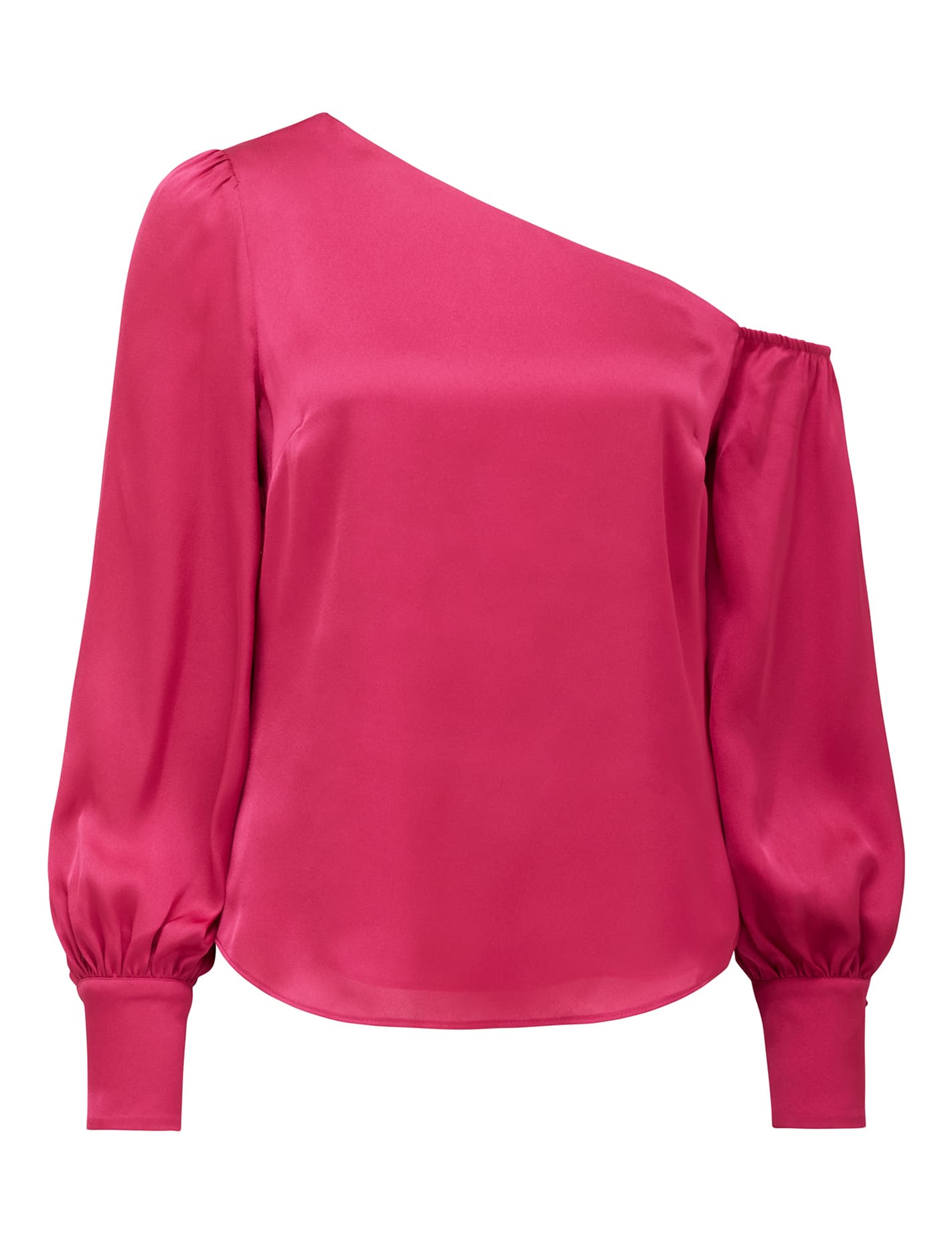 Lana Satin Tipped Shoulder Pink Peacock_mannequin