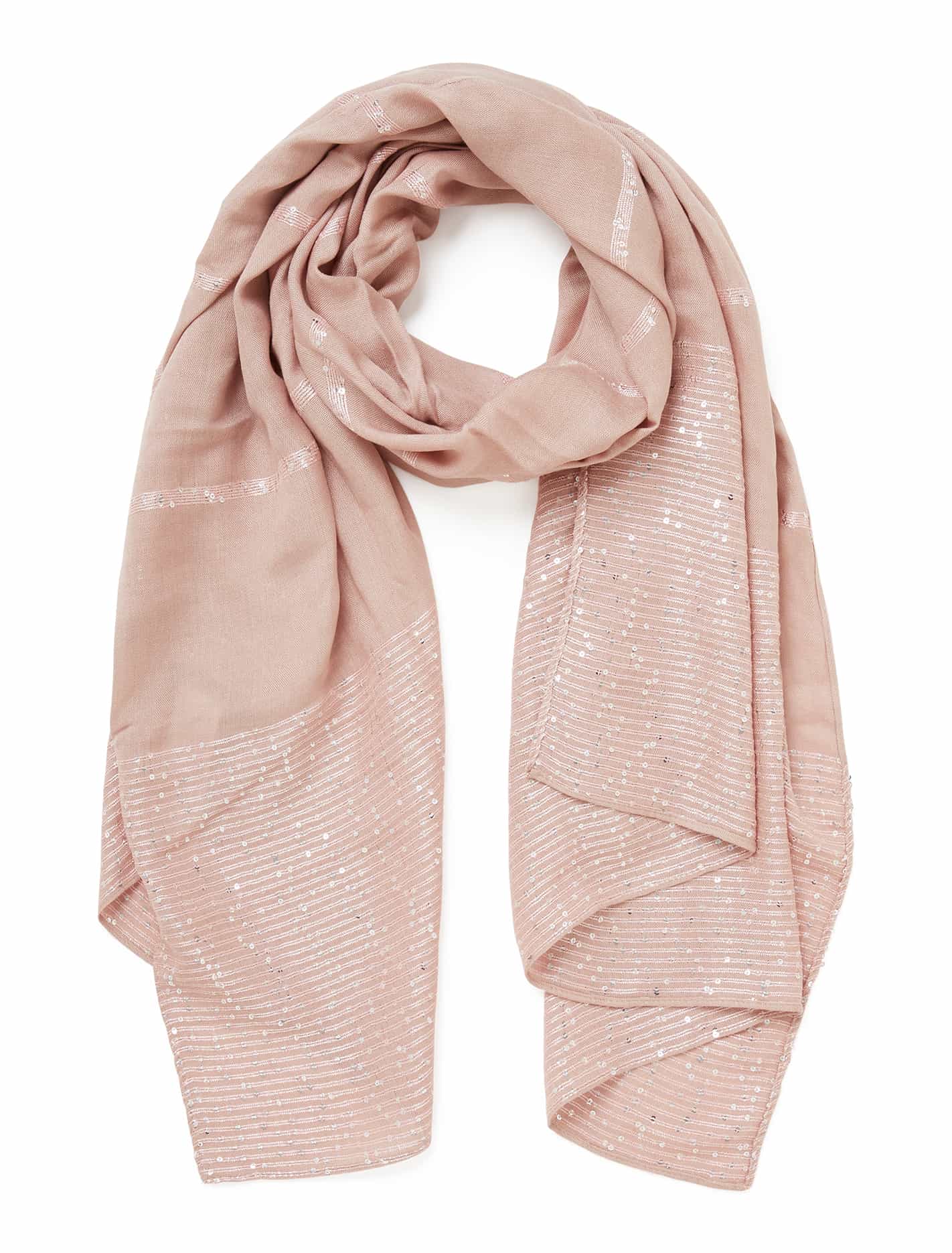 Aubree Metallic Scarf Blush_mannequin