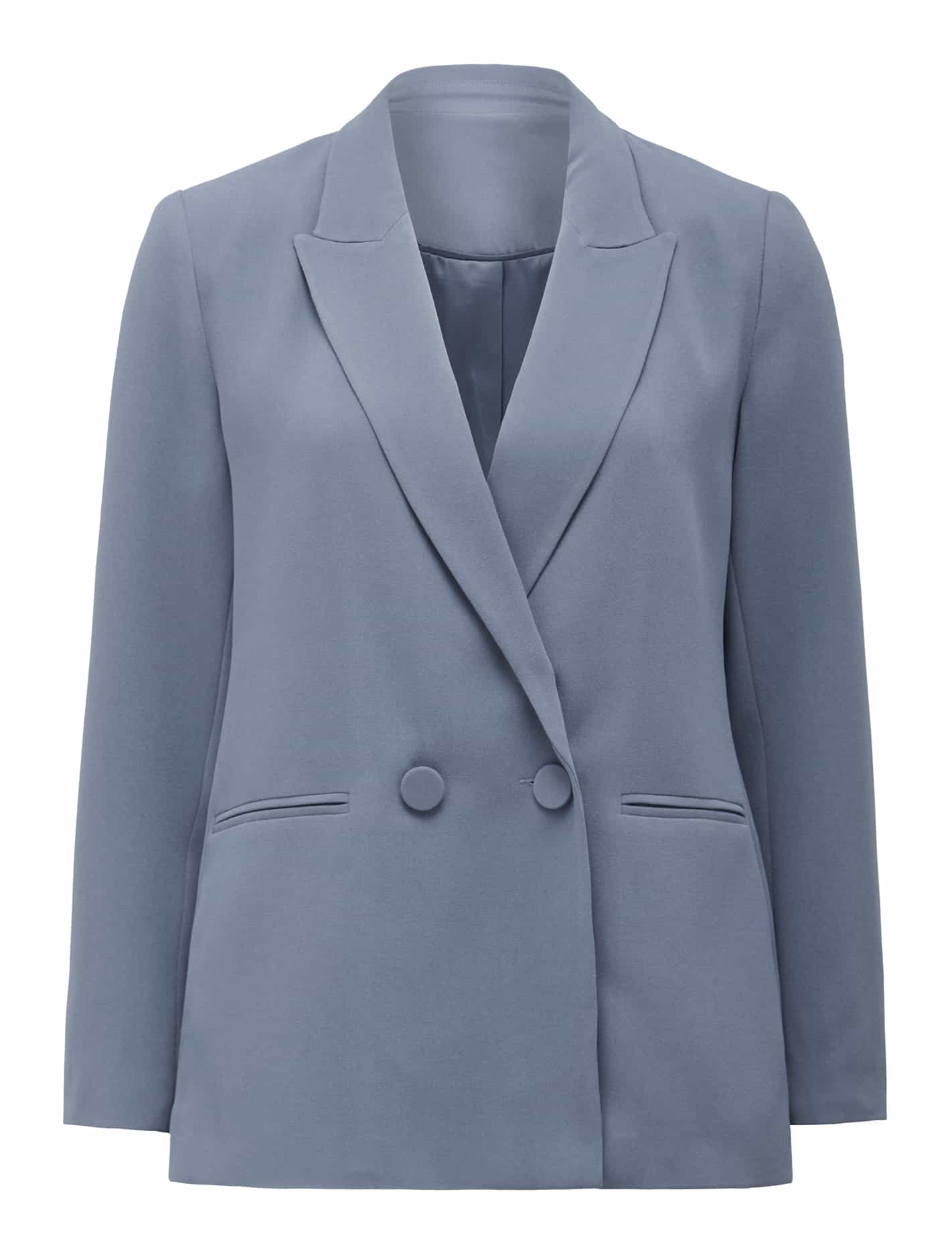 Penny oversized blazer petites Workwear Blue_mannequin