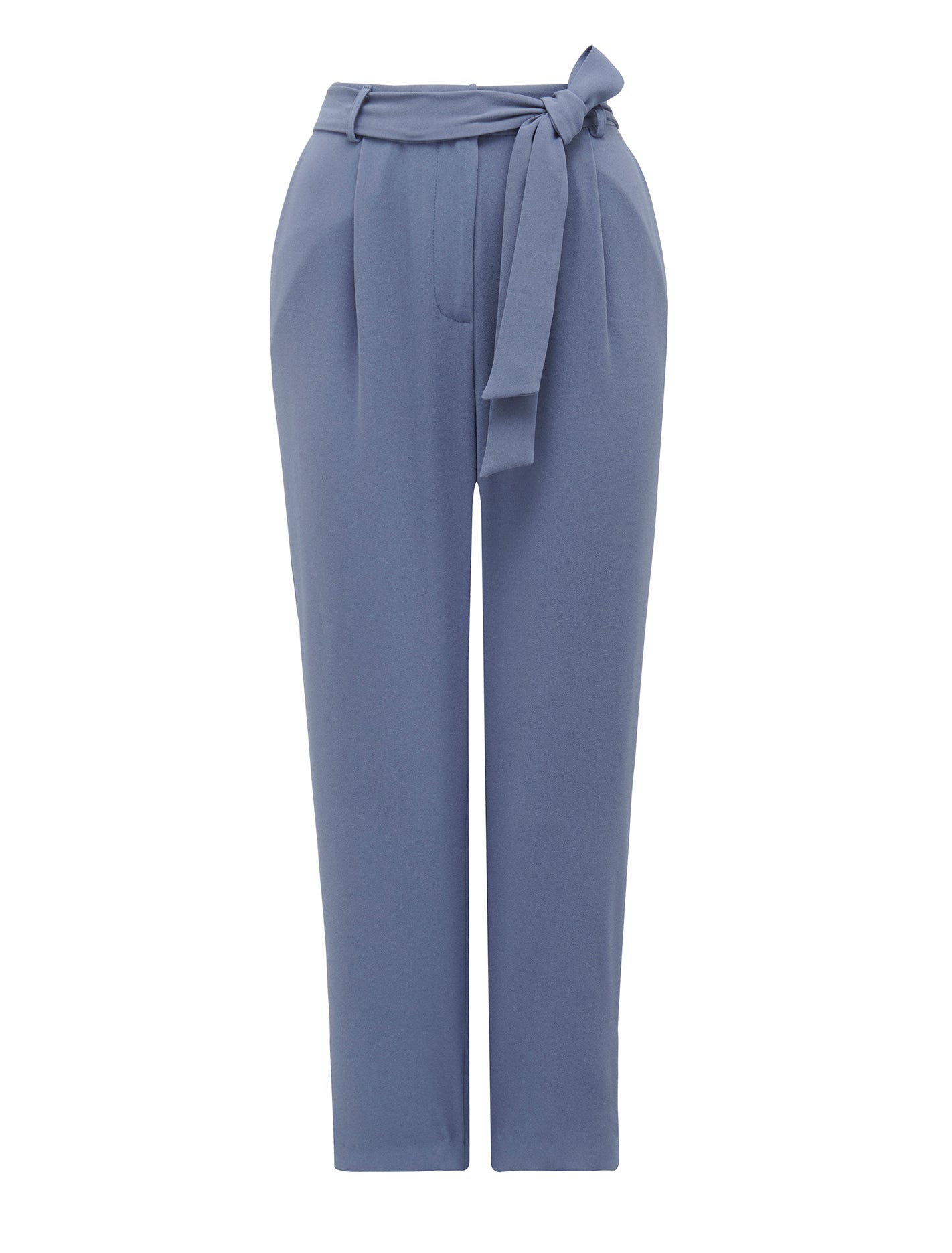 Penny Petite Tie-Waist Slim Pants Workwear Blue_mannequin