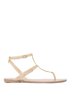 Margot Chain Detail Sandals Nude_mannequin