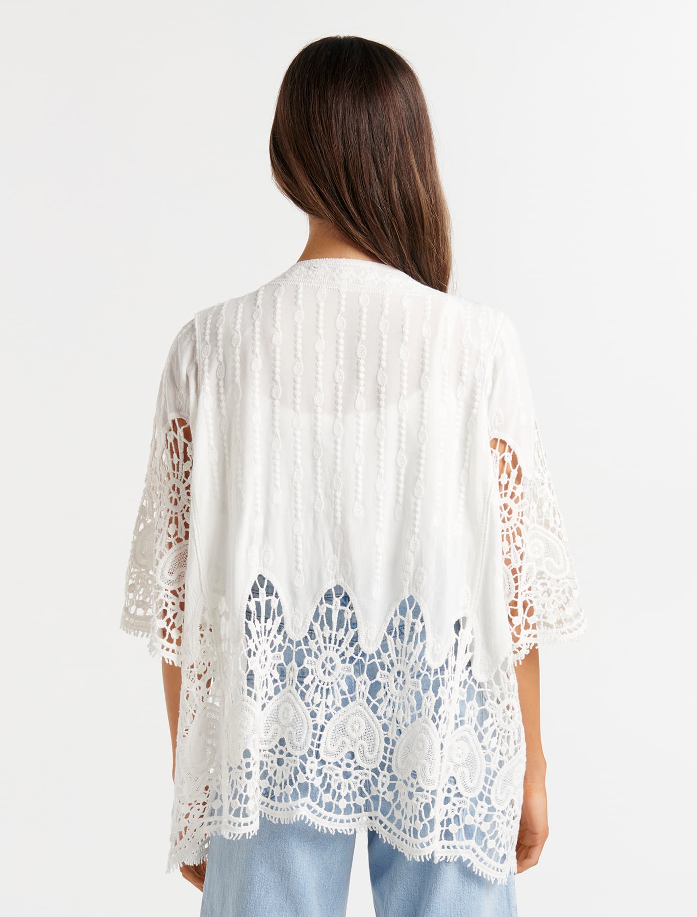 Anna Crochet Kimono Porcelain_mannequin