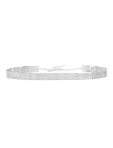 Lottie Mesh Waist Belt Silver_mannequin