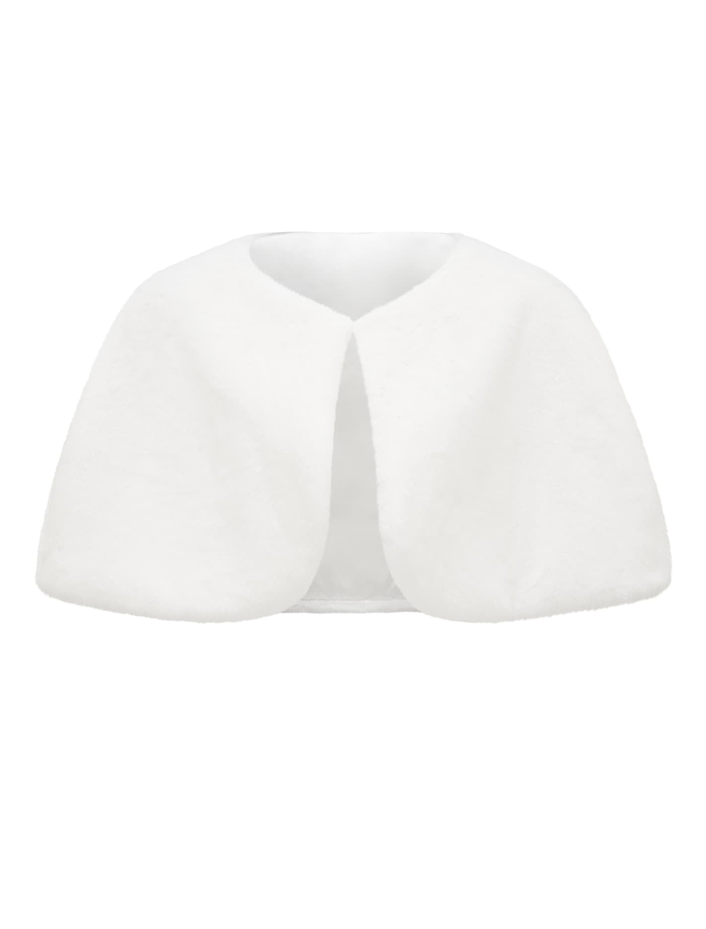 Clarissa Faux Fur Capelet Porcelain_mannequin