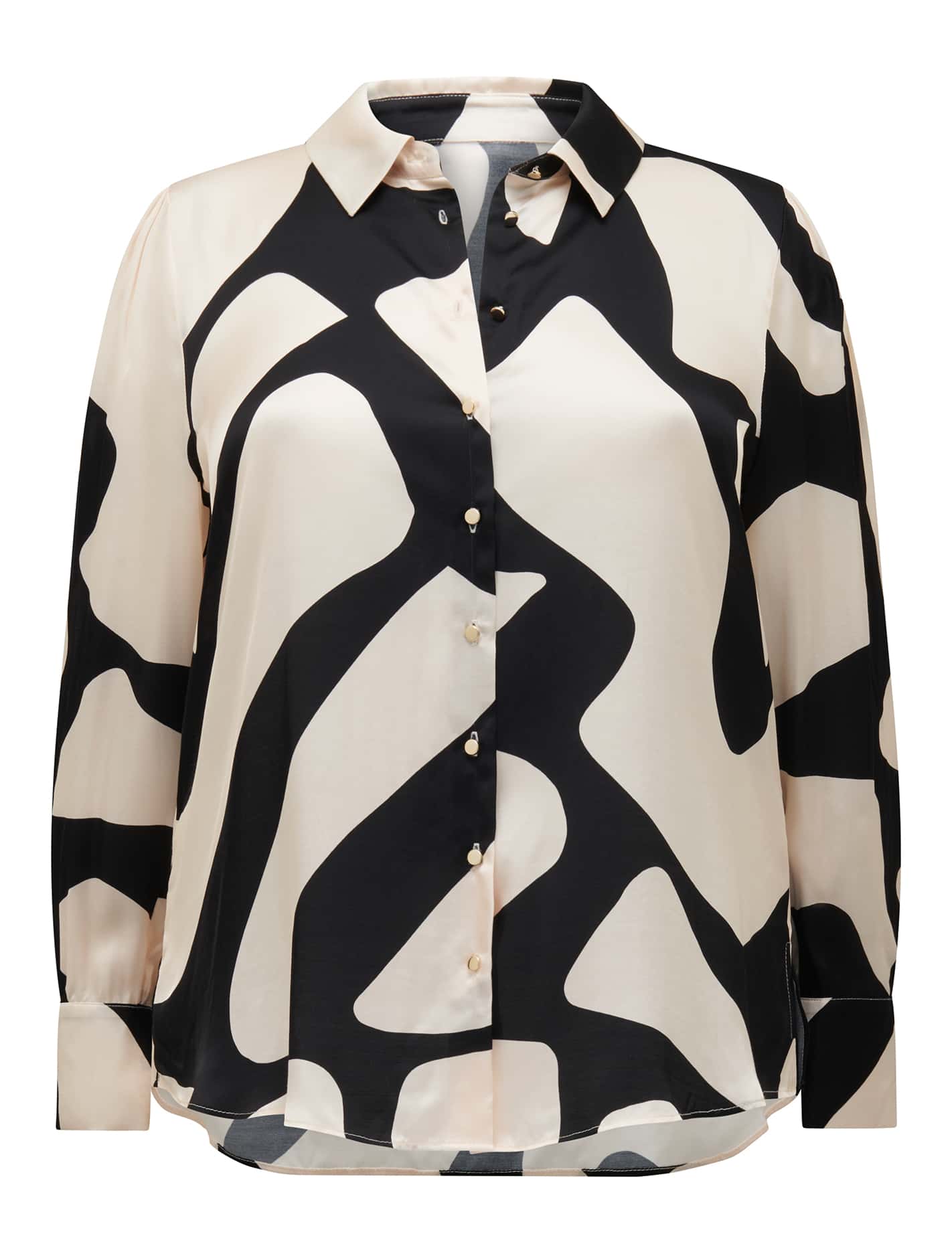 Lila Curve Longline Shirt Large Novara Abstract_mannequin