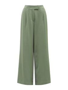 Nylah Petite Wide-Leg Pants Soft Green_mannequin