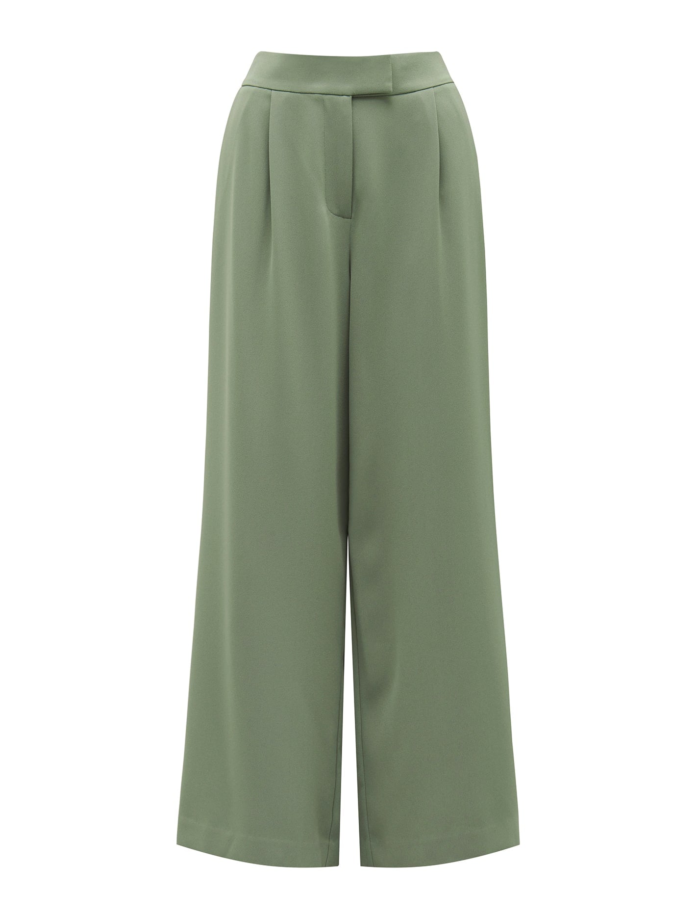 Nylah Petite Wide-Leg Pants Soft Green_mannequin