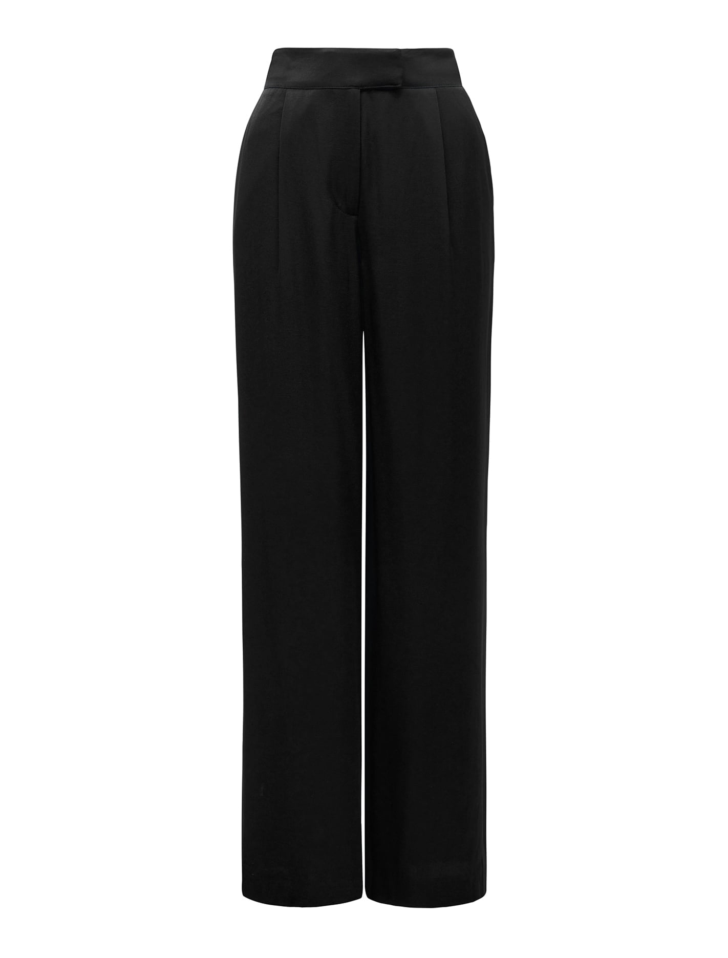 Alora Satin Wide Leg Pants Black_mannequin