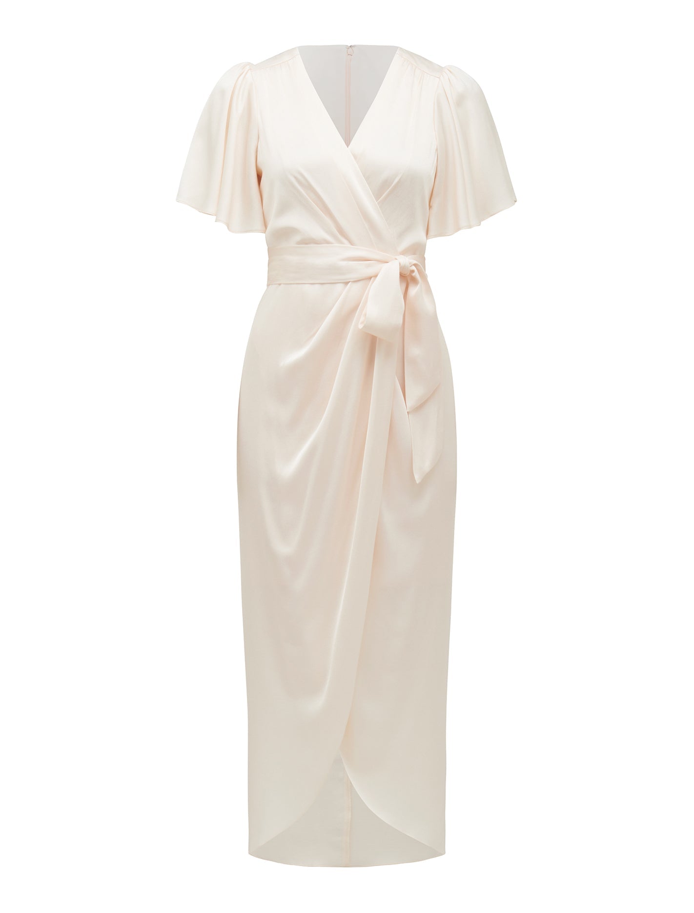 Carolina Satin Midi Dress Ivory_mannequin