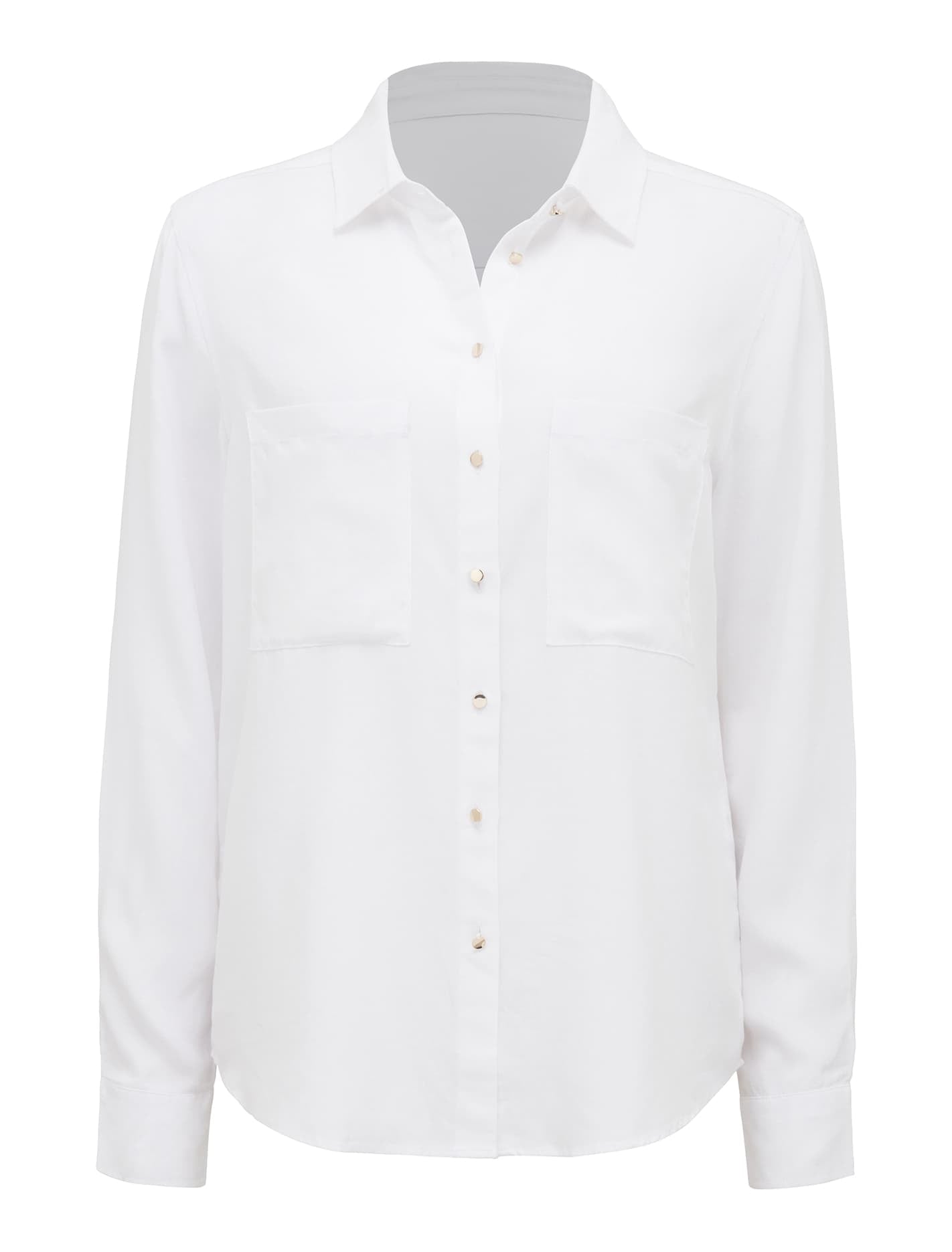 Lara Denim Shirt White_mannequin