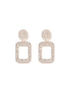 Catherine Sparkle Earring Rose Gold/Crystal_mannequin
