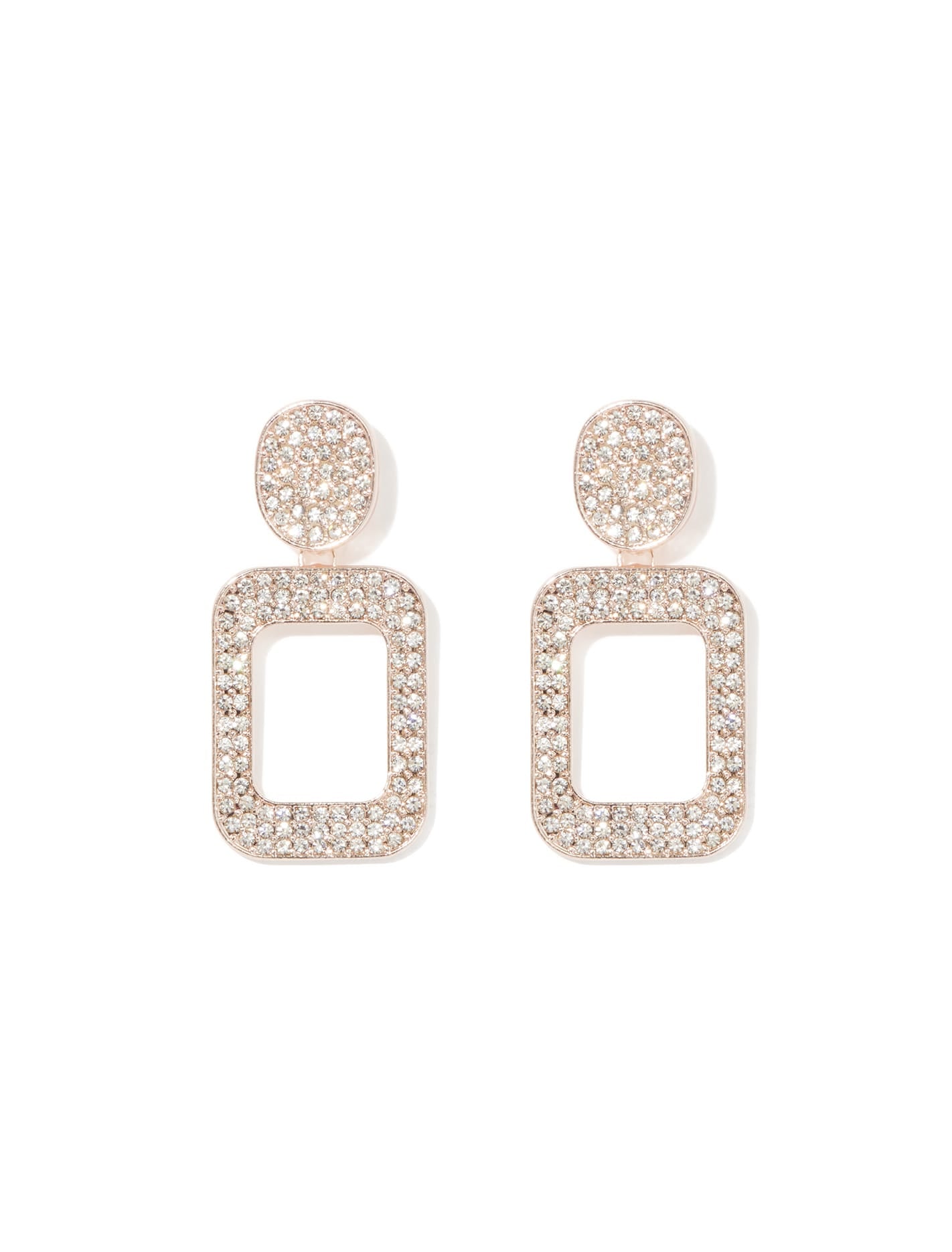 Catherine Sparkle Earring Rose Gold/Crystal_mannequin