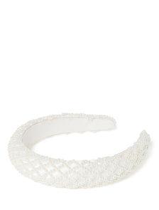 Candice Padded Pearl Headband_mannequin