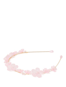 Arabella Flower Headband Pink_mannequin