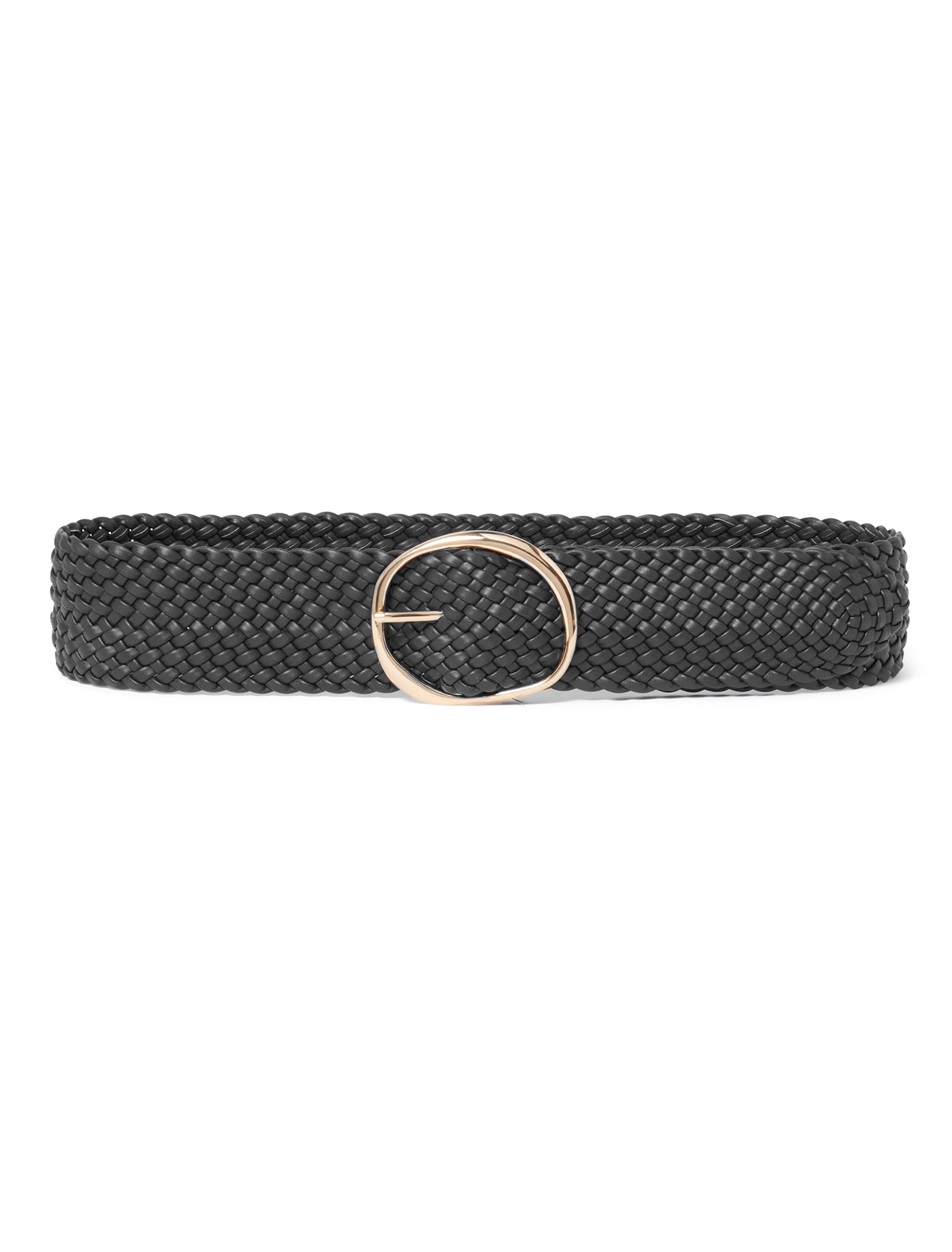 Arabella Woven Waist Belt Black_mannequin