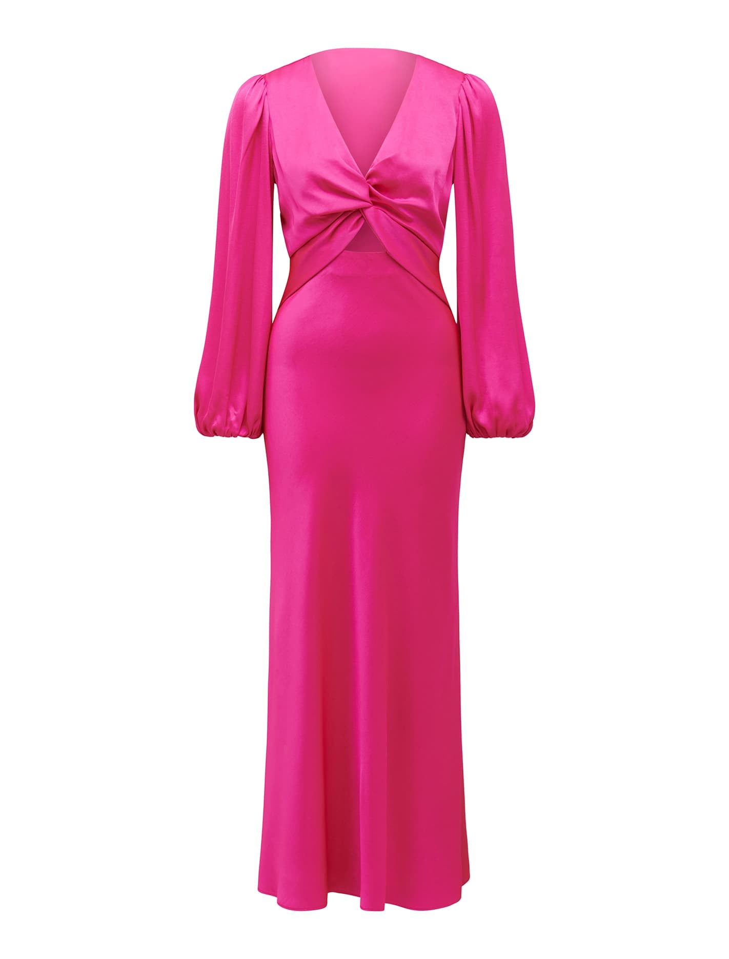 Wren Long Sleeve Twist Maxi Valley Pink_mannequin
