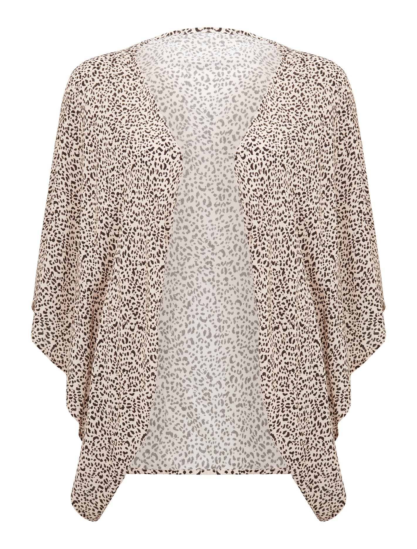 Dani Short Print Kimono Leopard Print_mannequin