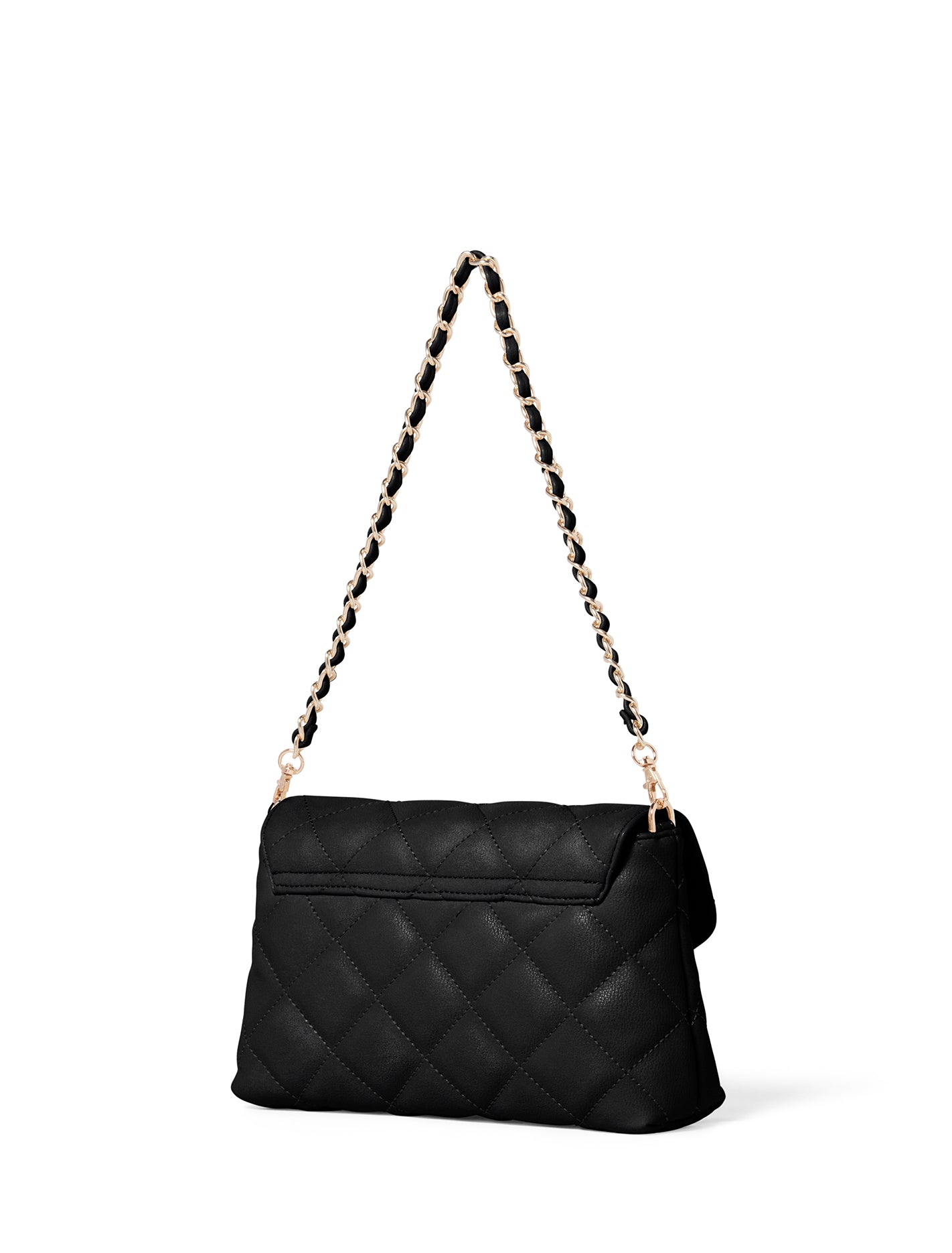 Samara Quilt Envelope Clutch Black_mannequin