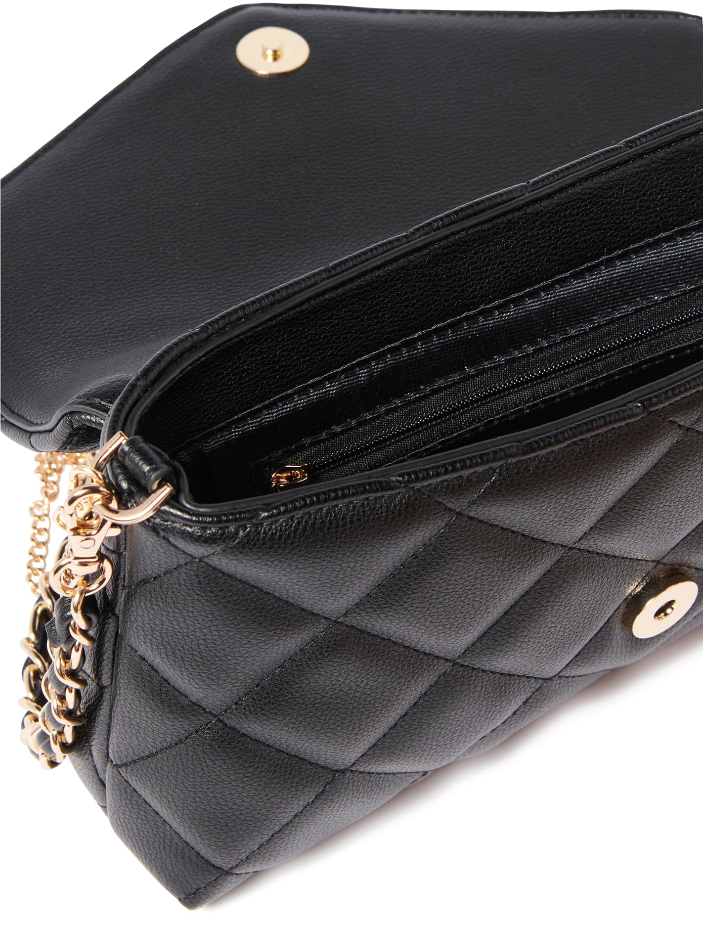 Samara Quilt Envelope Clutch Black_mannequin