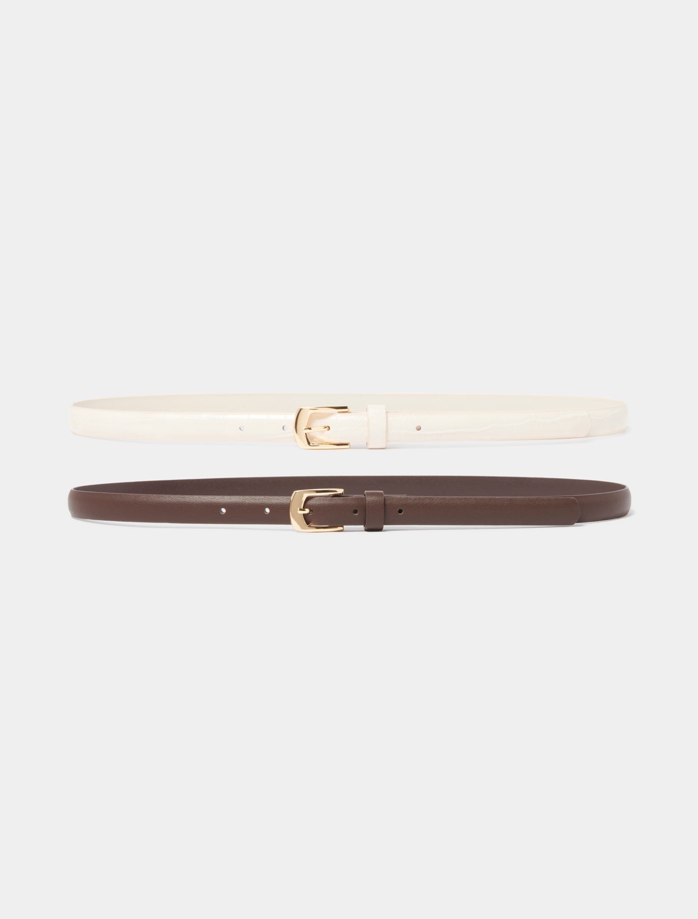 Harper 2 Pack Jean Belt Ivory/Chocolate_mannequin