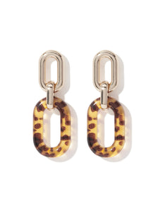 Madeline Tort Acrylic Drop Earring Tortoise_mannequin