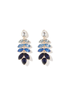 Peyton Petal Glass Drop Earring Blue Multi_mannequin