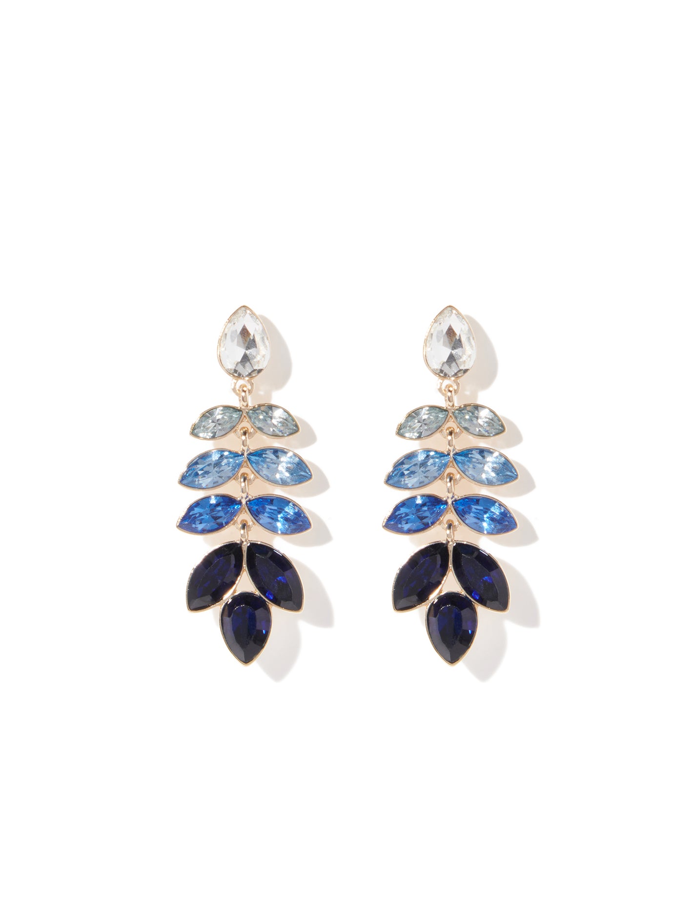 Peyton Petal Glass Drop Earring Blue Multi_mannequin