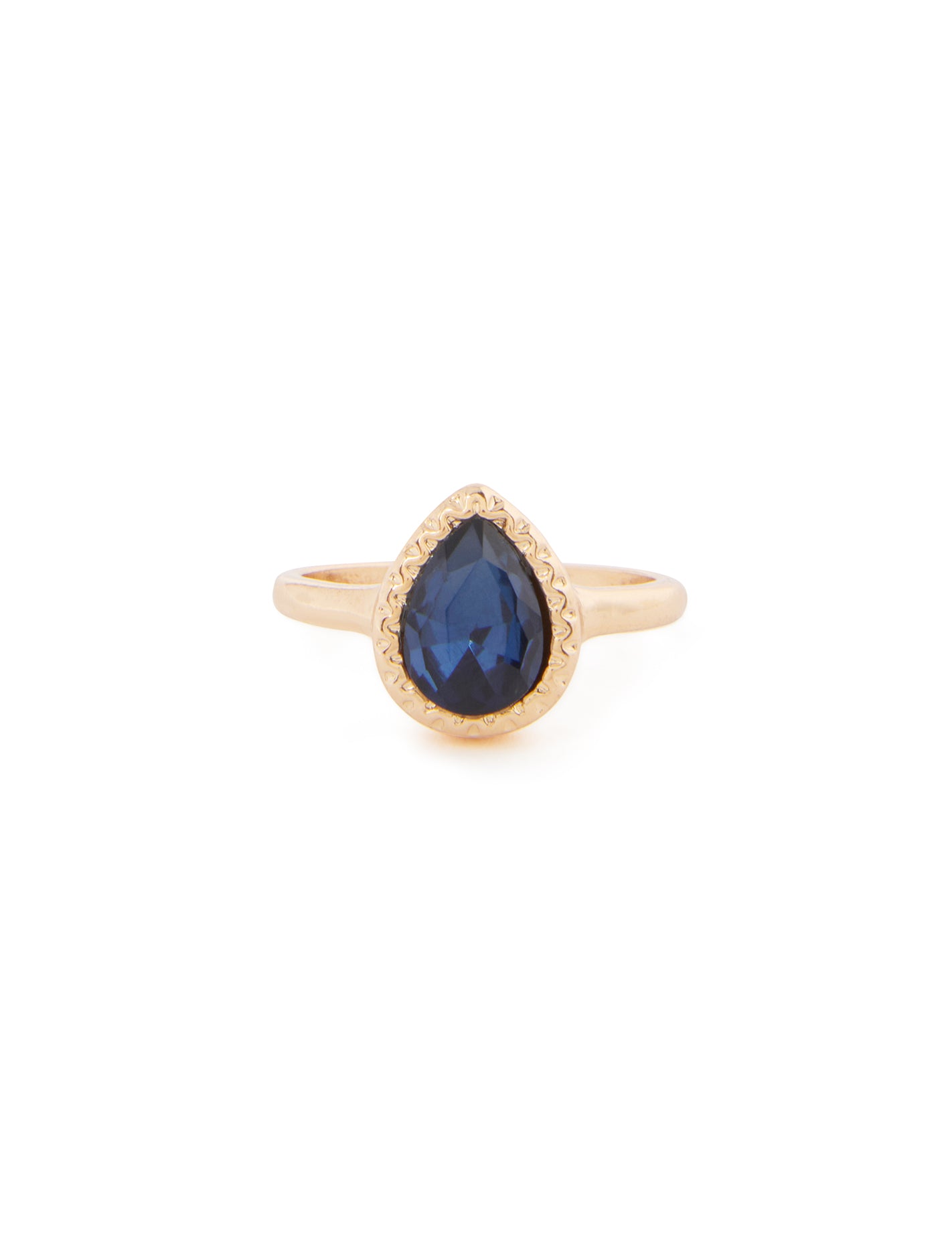 Paris Translucent Ring Gold/Blue_mannequin