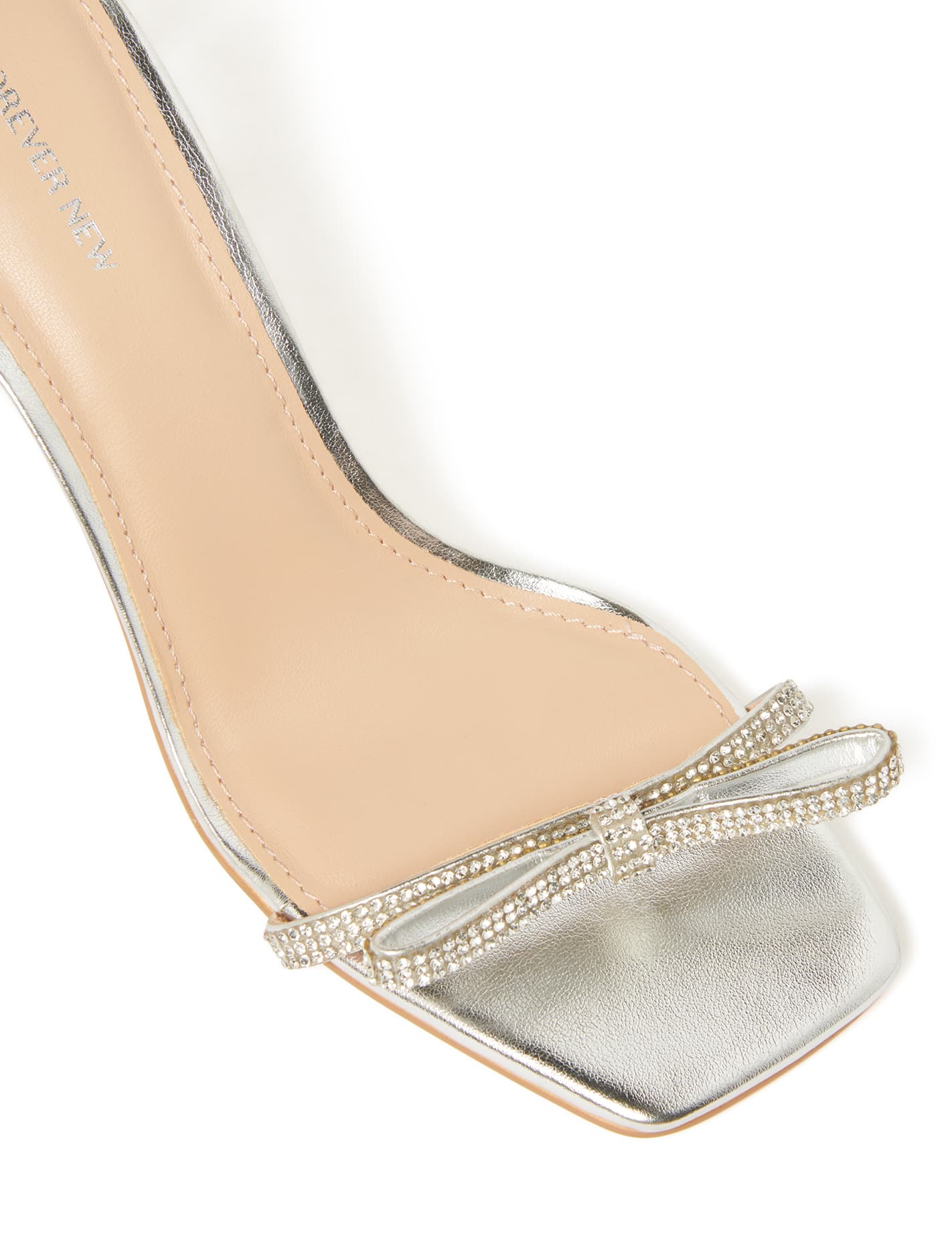 Estelle Diamante Bow Stiletto Silver_mannequin