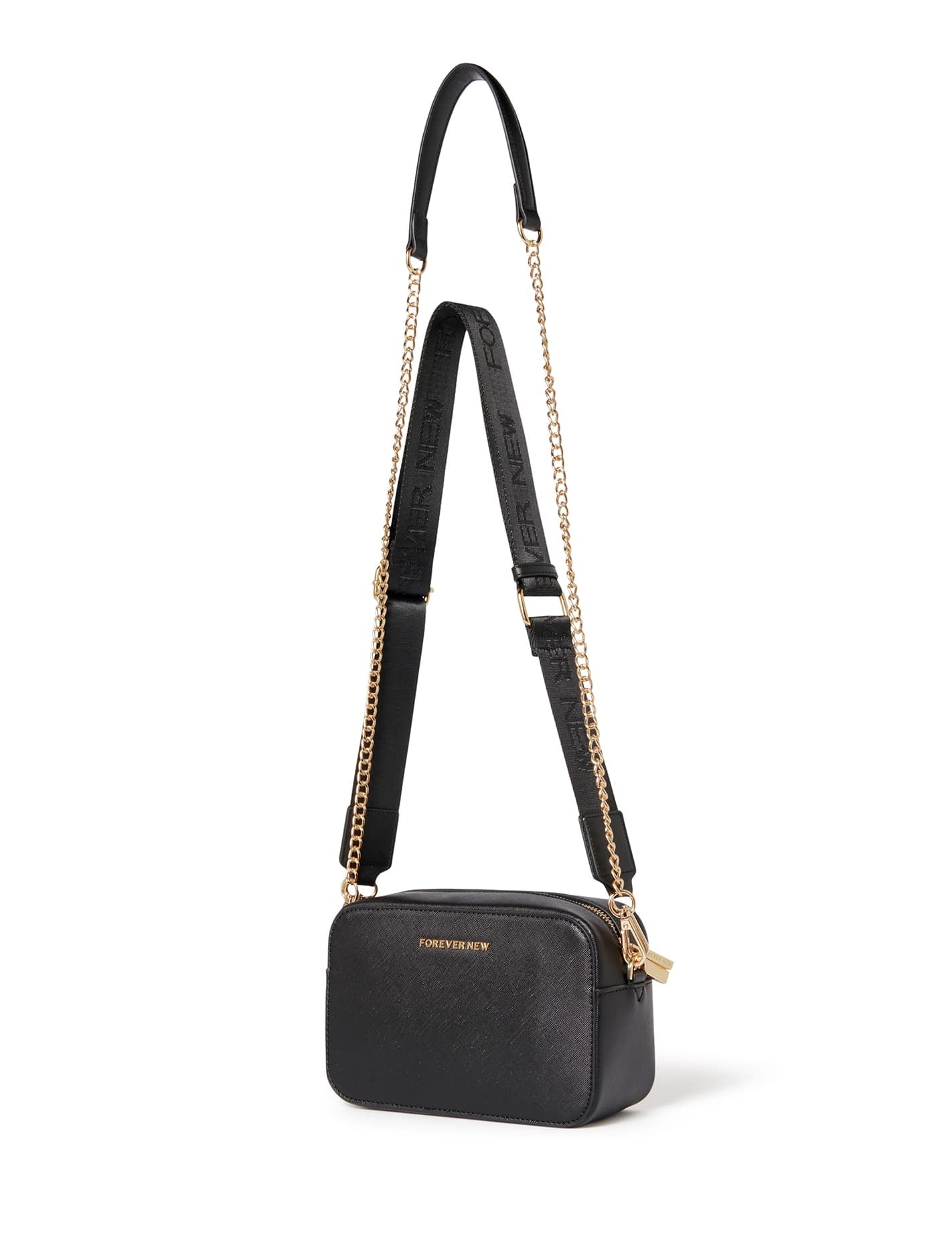 Eva Camera Multi Strap Bag Black_mannequin