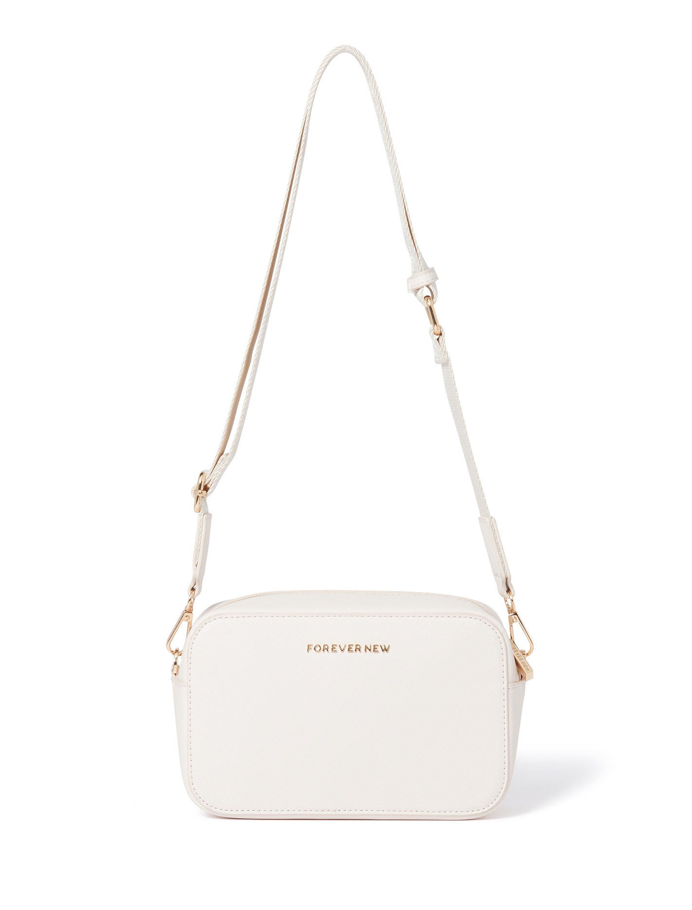 Eva Camera Multi Strap Bag White_mannequin