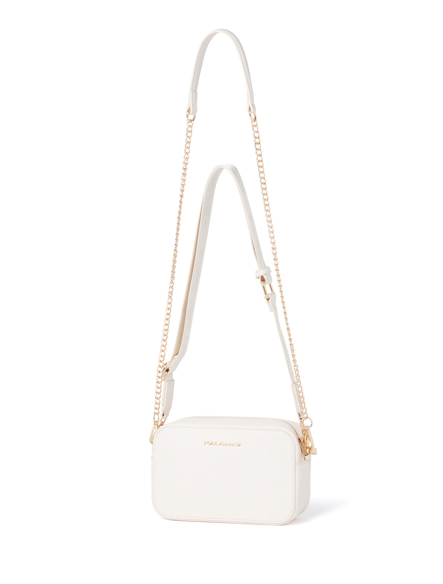 Eva Camera Multi Strap Bag White_mannequin
