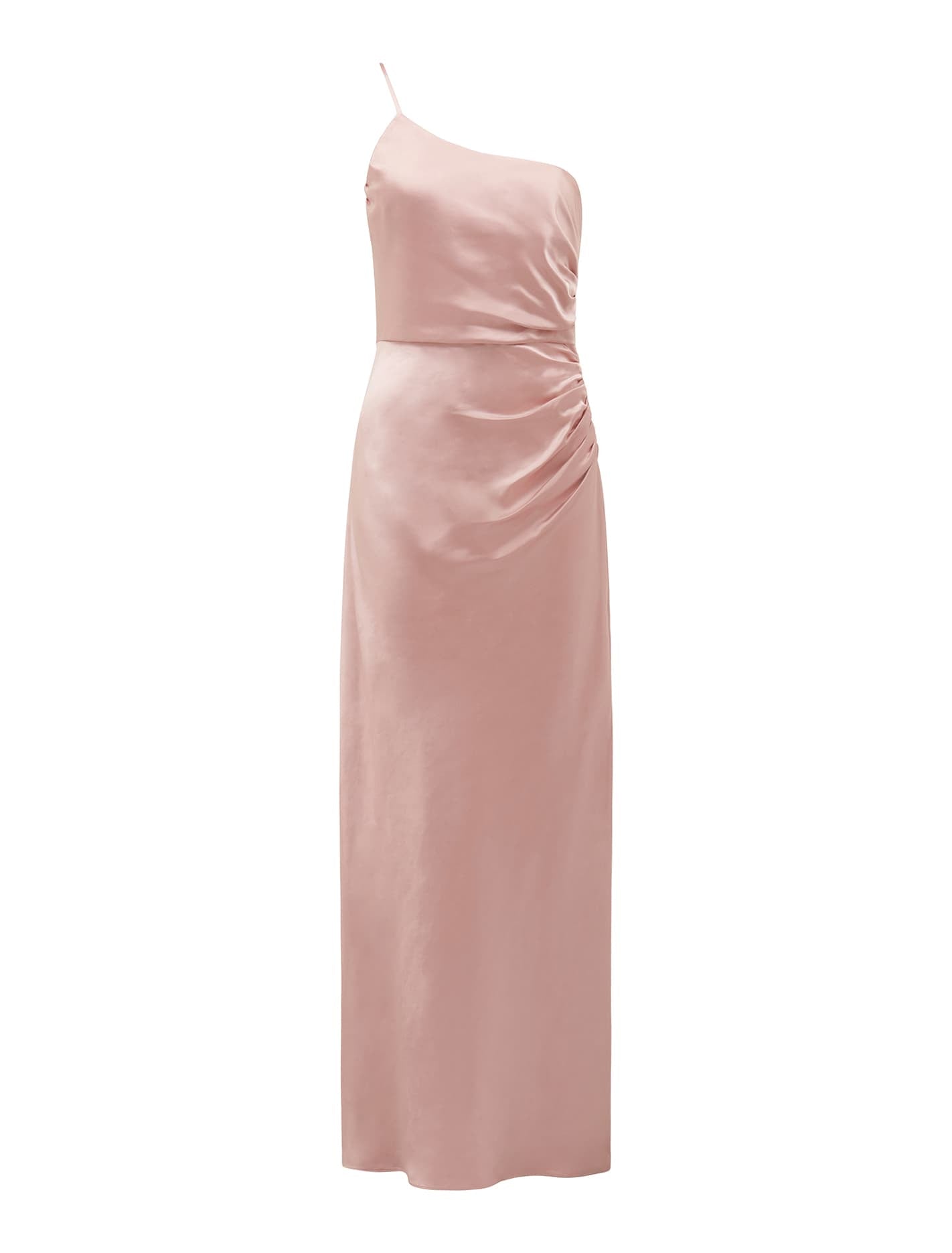 Kelly One Shoulder Satin Maxi Blush_mannequin